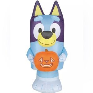 Bluey Pumpkin Jack O Lantern Halloween Inflatable Indoors 22”  Tabletop